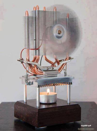 Thermoelectrically operated fan using a candle....!!! :)