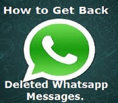  Have you Ever Deleted any Important whatsapp Messages and Dont know how to Restore them ?