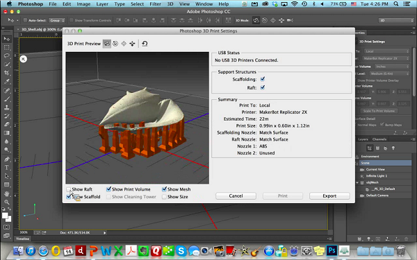 Adobe Takes a Shot at 3D Printing with New Photoshop Tool