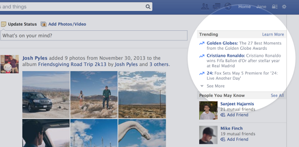 Facebook Mimics Twitter, Rolls Out Trending Topics