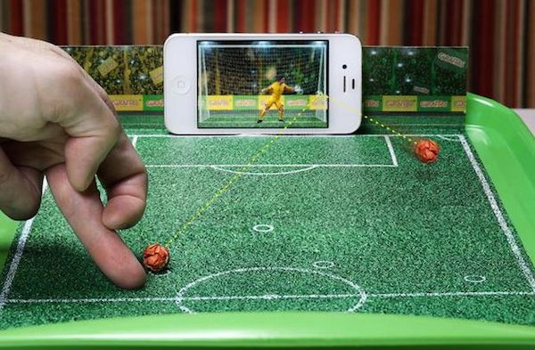 Interactive Football Game Using A Food Tray & Smartphone