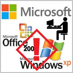Microsoft warns against the use of Windows XP and Office 2003