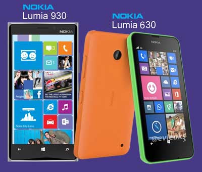 Nokia Lumia 930 and Nokia Lumia 630 to be launched on April 2