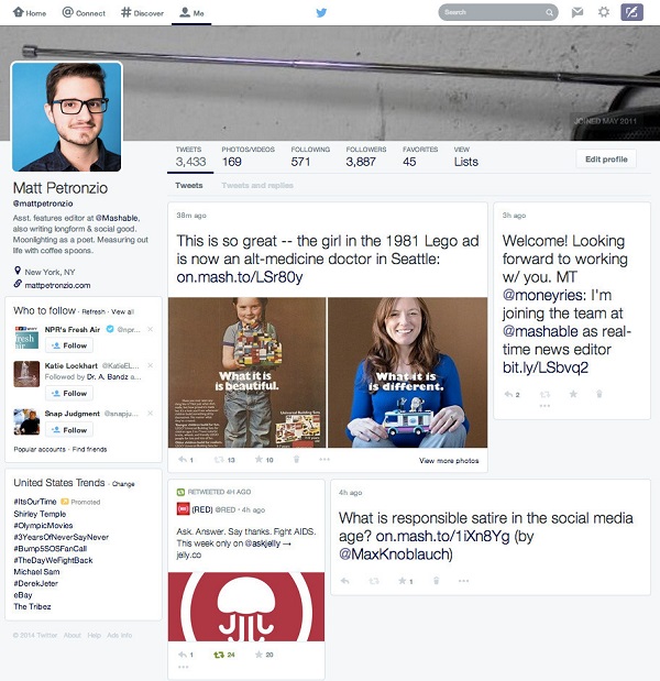 Now Twitter Profiles  Look More Like Facebook