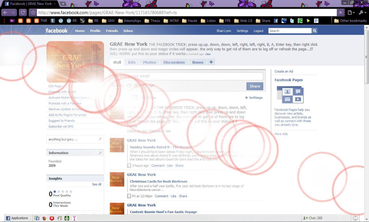 COOL MAGIC CIRCLES ON FACEBOOK
