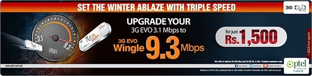 Upgrade 3.1 Mbps EVO to 9.3 Mbps Wingle Device With Same Monthly Charges